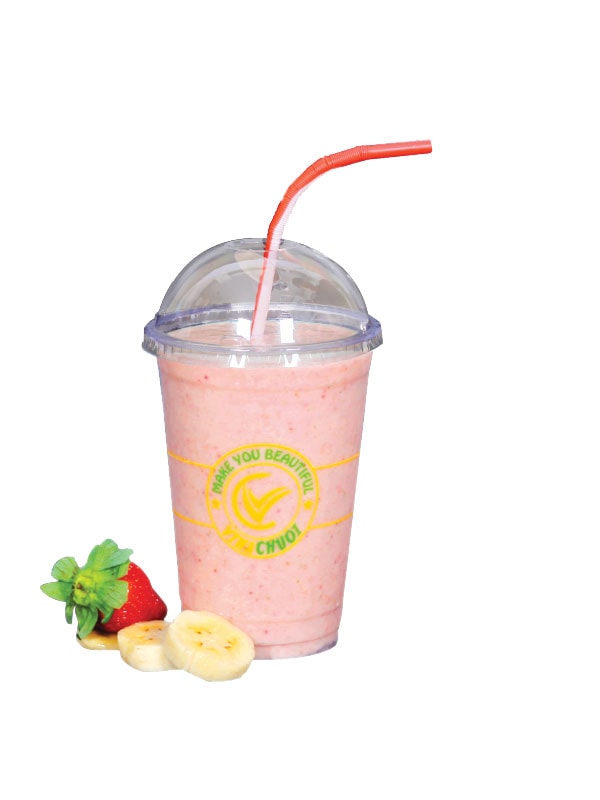 Hình ảnh Sinh tố dâu chuối - Ly 500ml