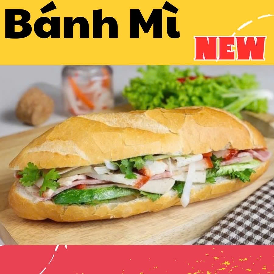 Hình ảnh Bánh Mì TRUYỀN THỐNG nhân THỊT - CHẢ -XÁ XÍU