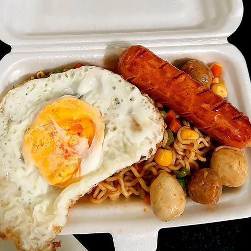 Hình ảnh 2 Vắt Mì Trộn - Rau Củ - Cá -Bò Viên - Xúc Xích - Trứng