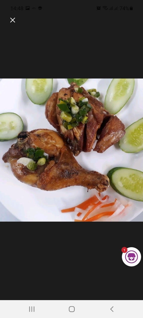 Hình ảnh Cơm đùi gà góc tư xối mỡ