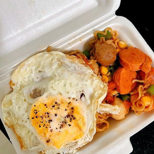 Hình ảnh Mì Vị Gà Cay Phô Mai - Cá - Bò Viên - Xúc Xích - Trứng