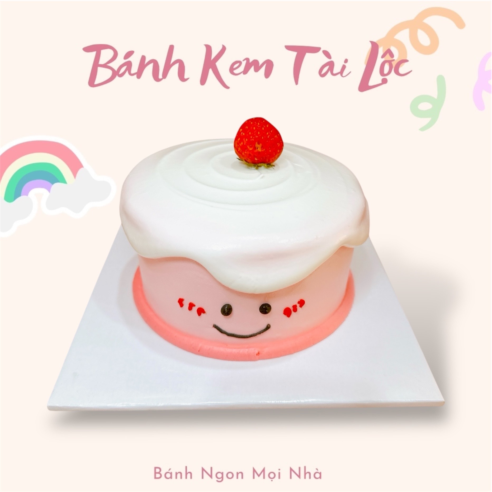 Hình ảnh BÁNH KEM MẶT CƯỜI NỮ 