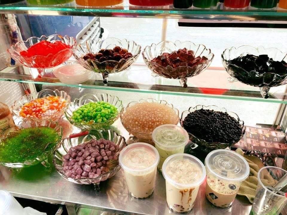 Hình ảnh Trà sữa cacao dầm full topping 