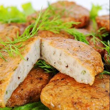 Hình ảnh Chả cá thu Nha Trang 100G ăn kèm rau răm