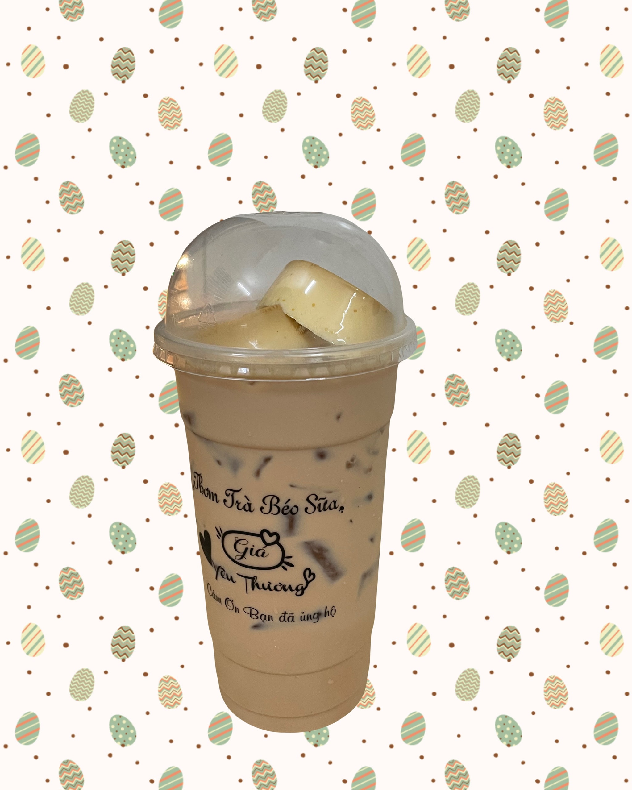 Hình ảnh Trà sữa bánh Flan