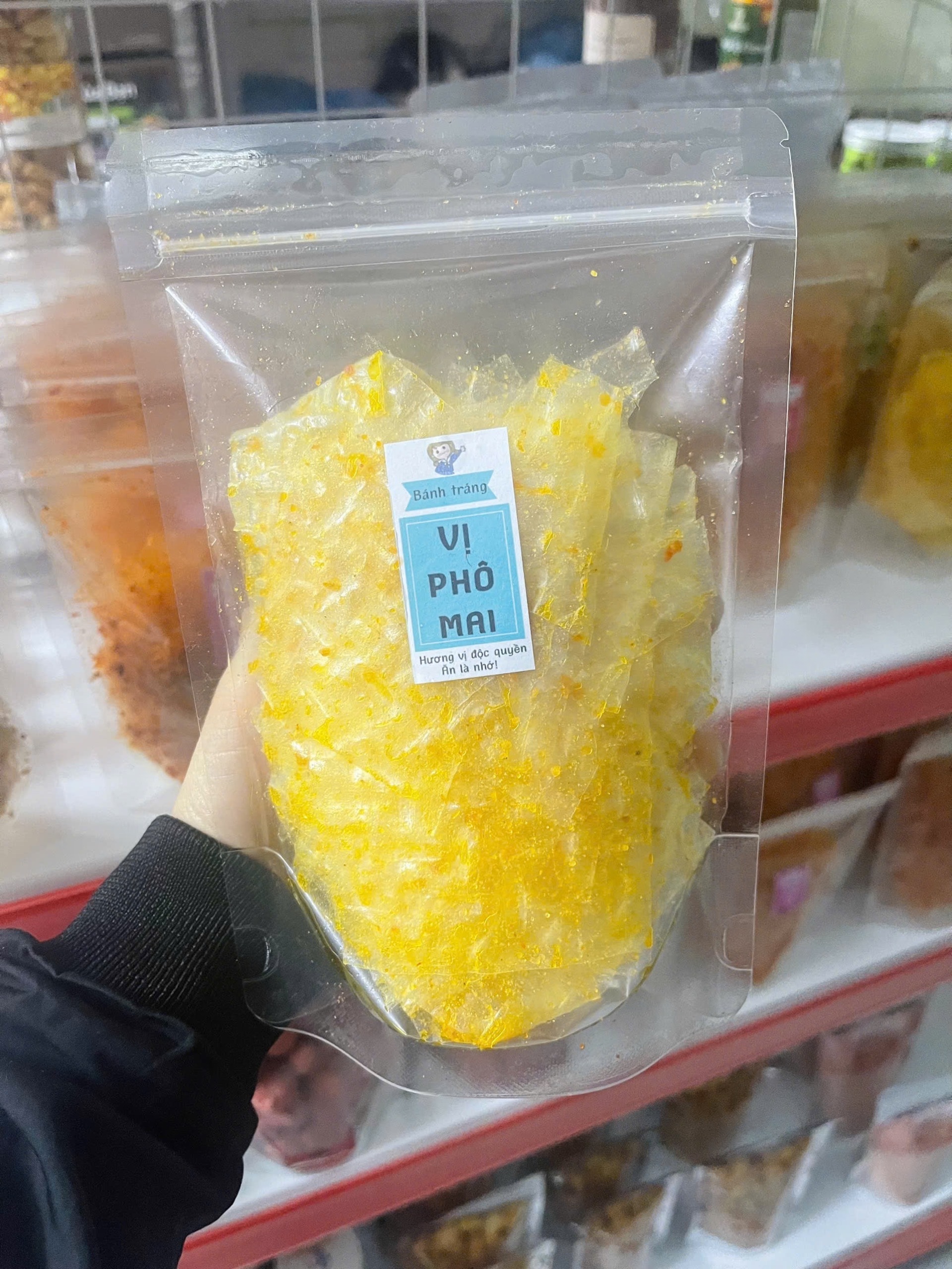 Hình ảnh Bánh tráng vị phomai/ túi 80gr