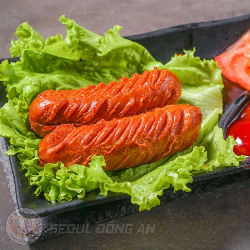 Hình ảnh xúc xích chiên 