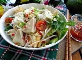 Hình ảnh Bún nước tương Chả lụa chay