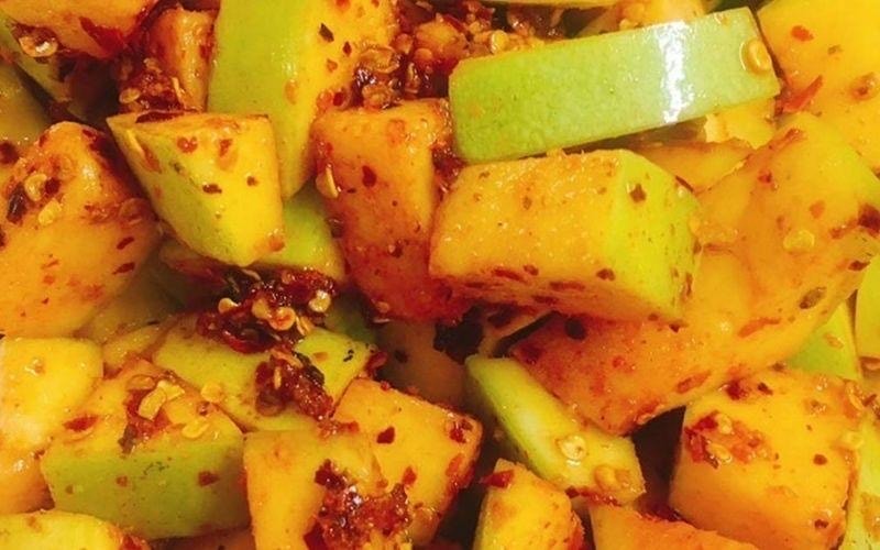Hình ảnh Cóc , xoài lắc sốt thái 