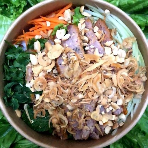 Hình ảnh Bún trộn nem nướng