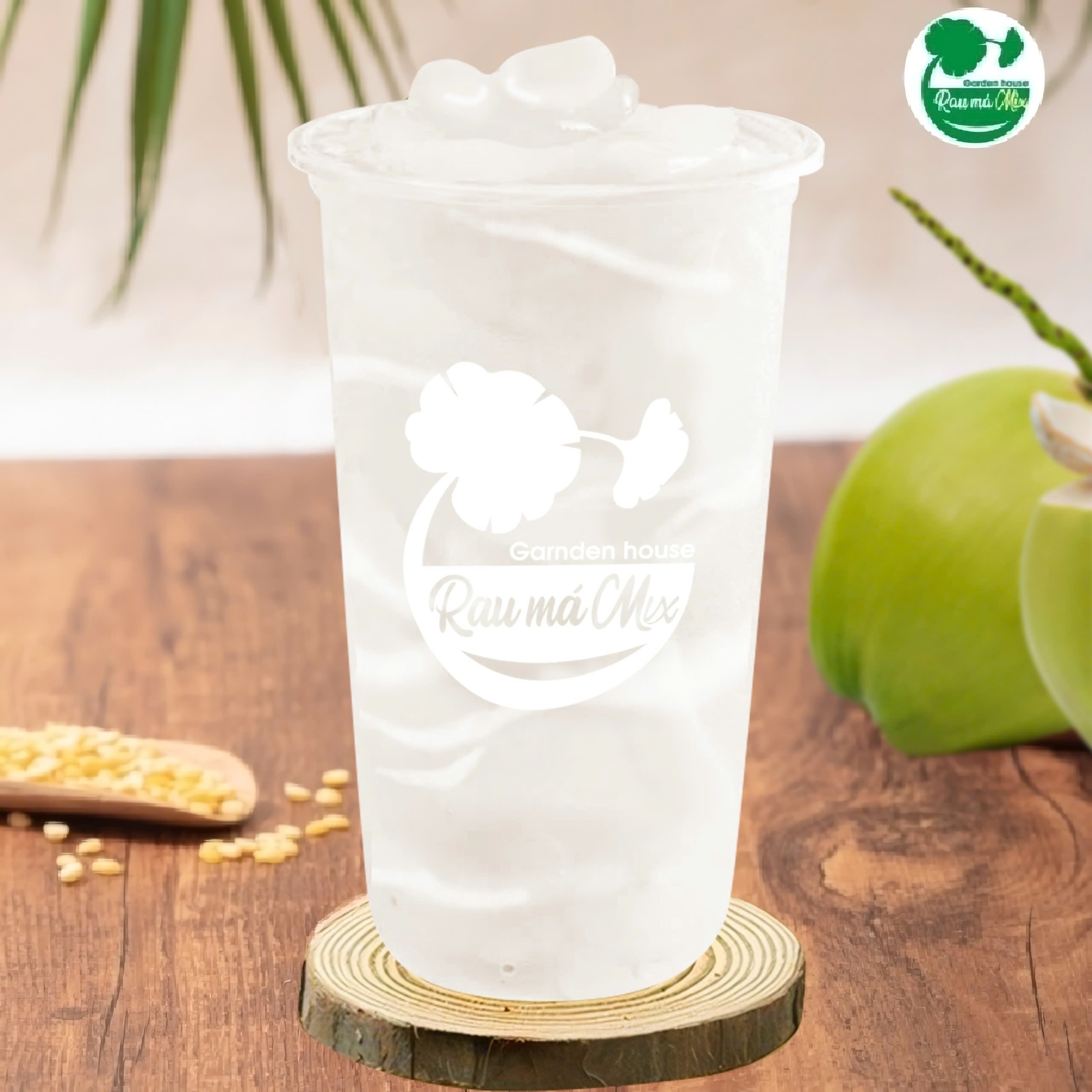 Hình ảnh Nước Dừa Xiêm Hạt Chia Size Lớn
