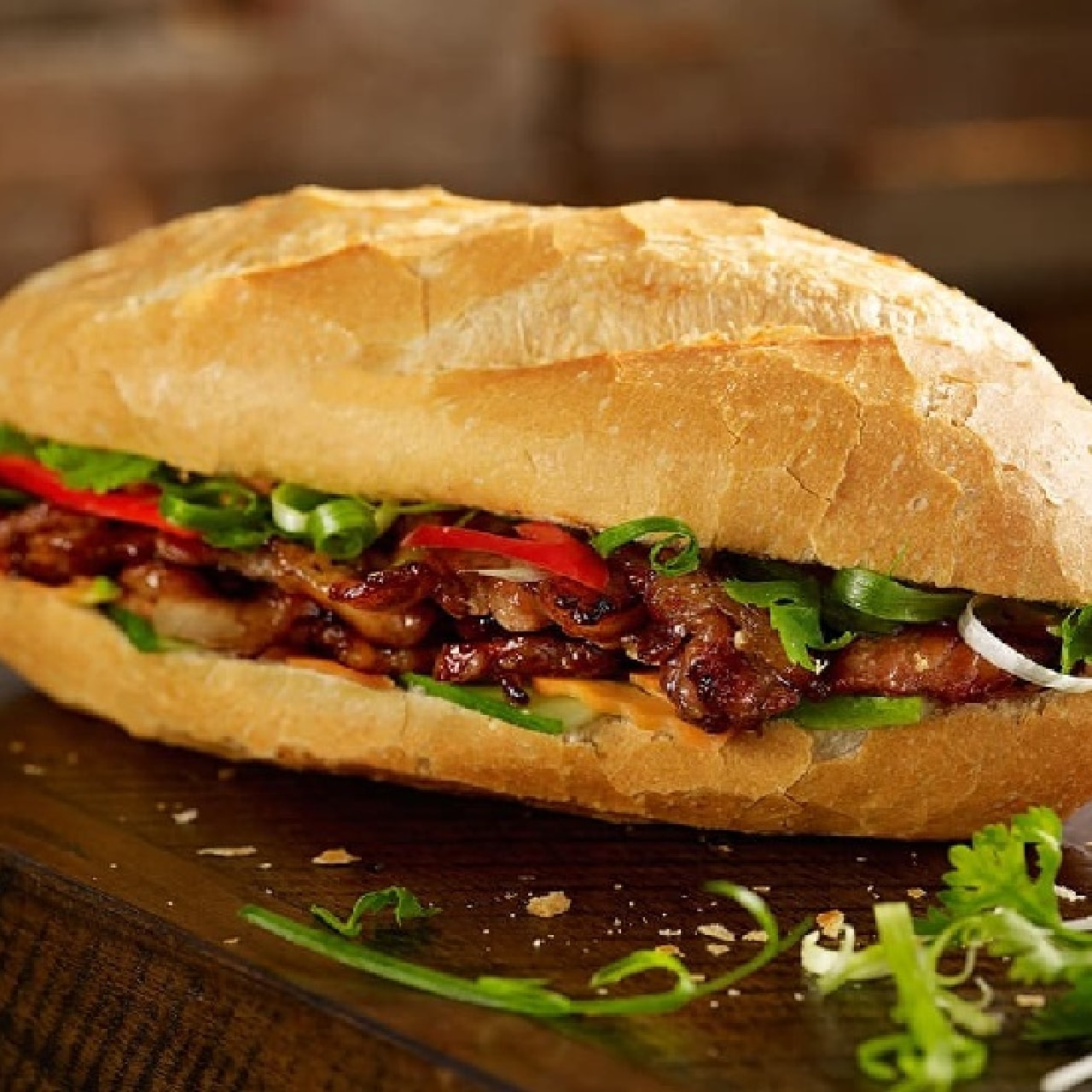 Hình ảnh Bánh Mì Thịt Nướng