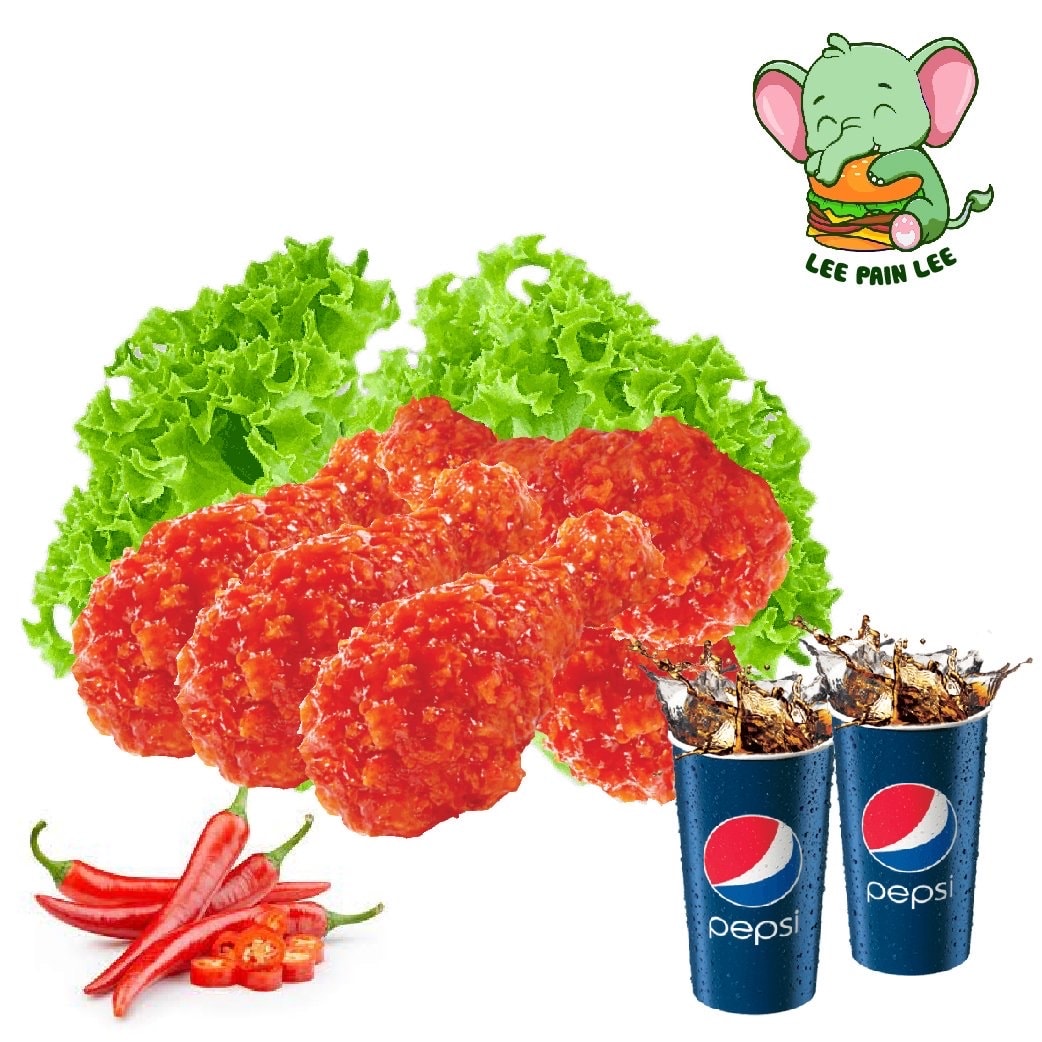 Hình ảnh Combo 5 đùi gà chua cay - Kèm 2 Coca