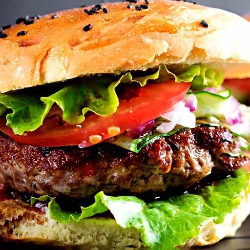 Hình ảnh Hamburger bò