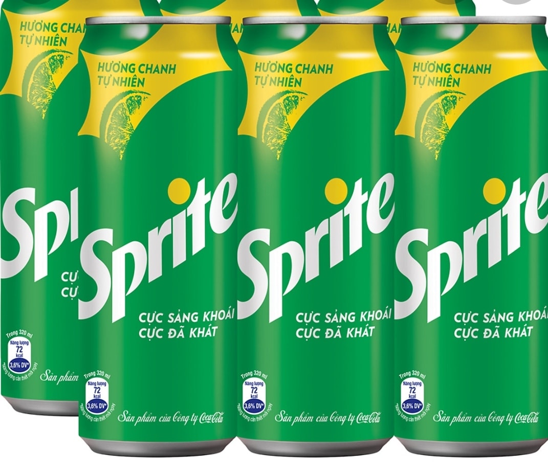 Hình ảnh sprite  lon 330ml