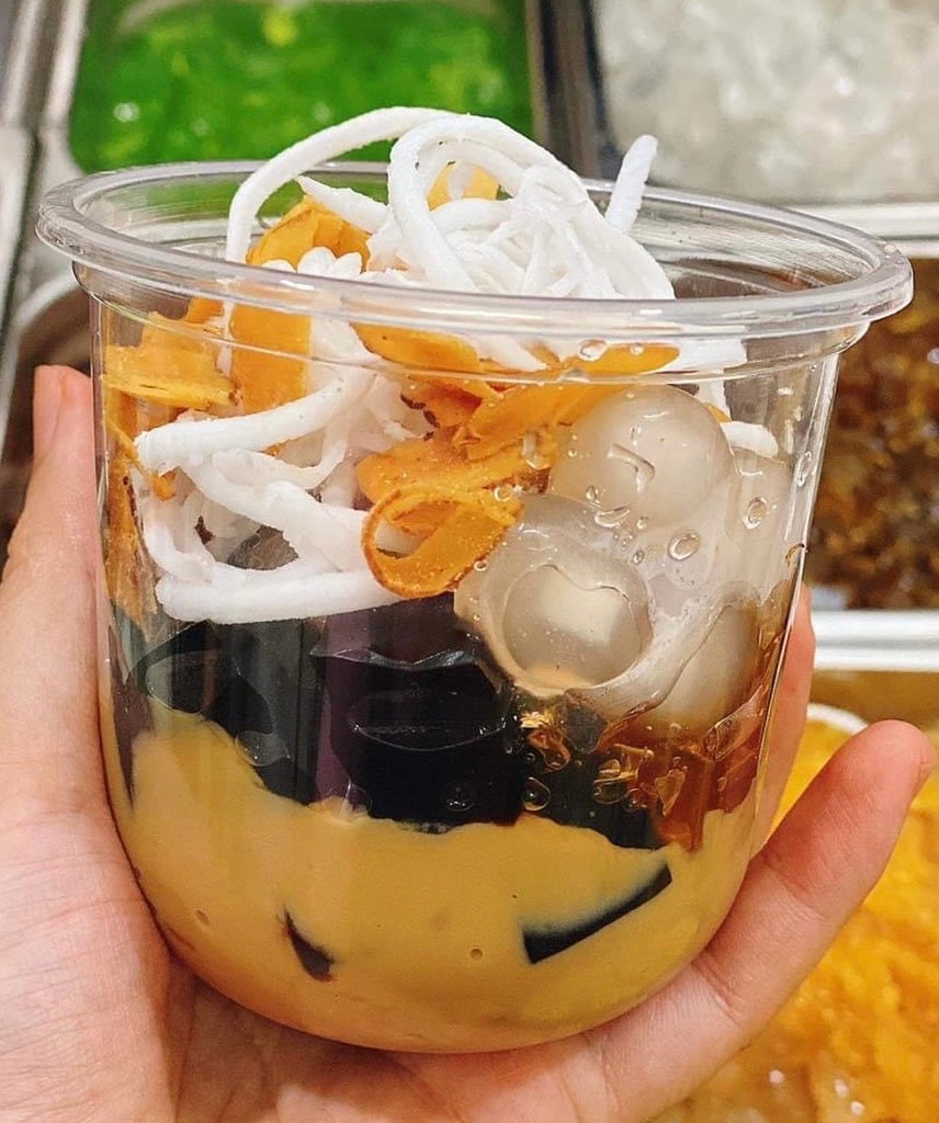 Hình ảnh Kem Cafe dừa dầm sương sáo
