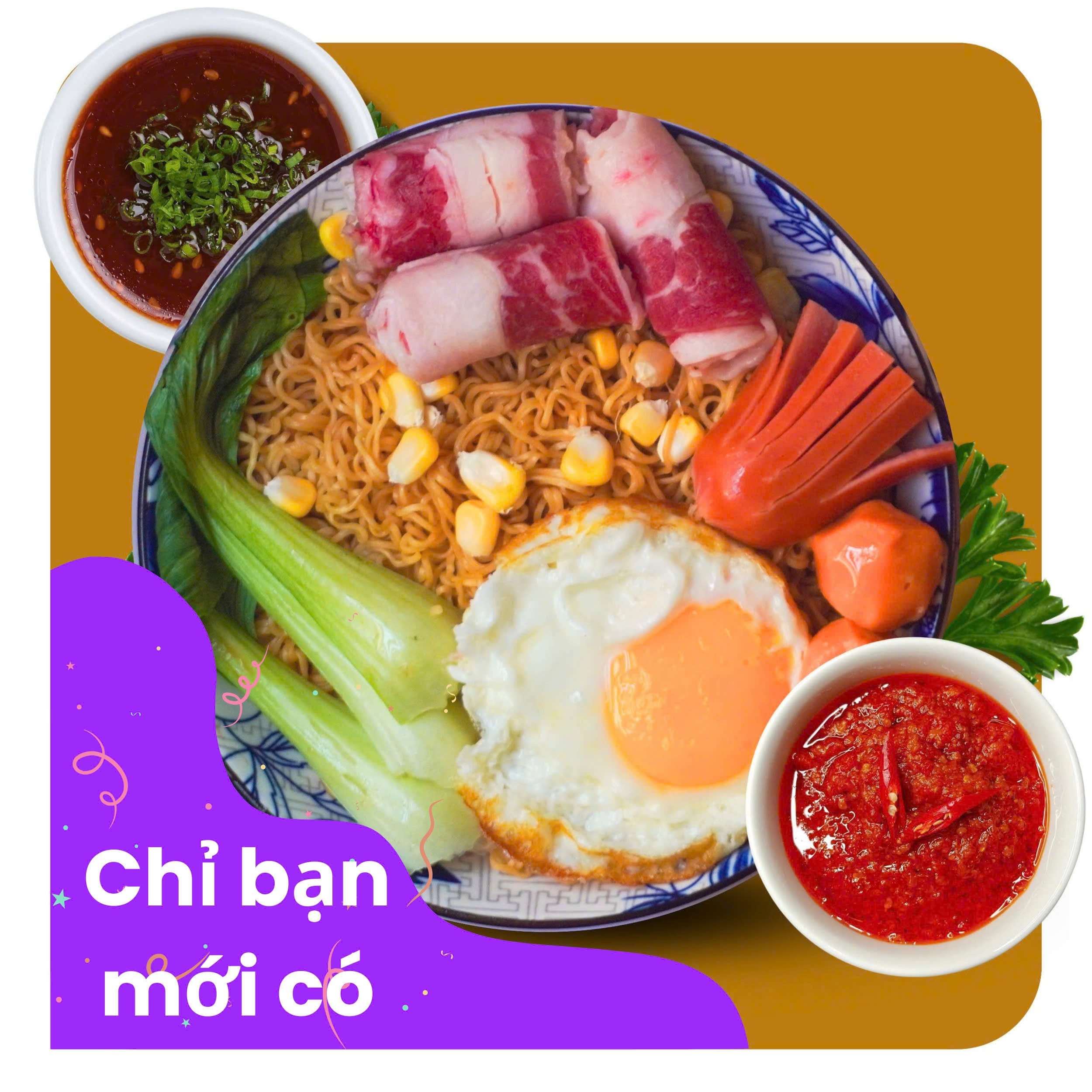 Hình ảnh MÌ TRỘN INDOMIE | Ba chỉ bò cuộn