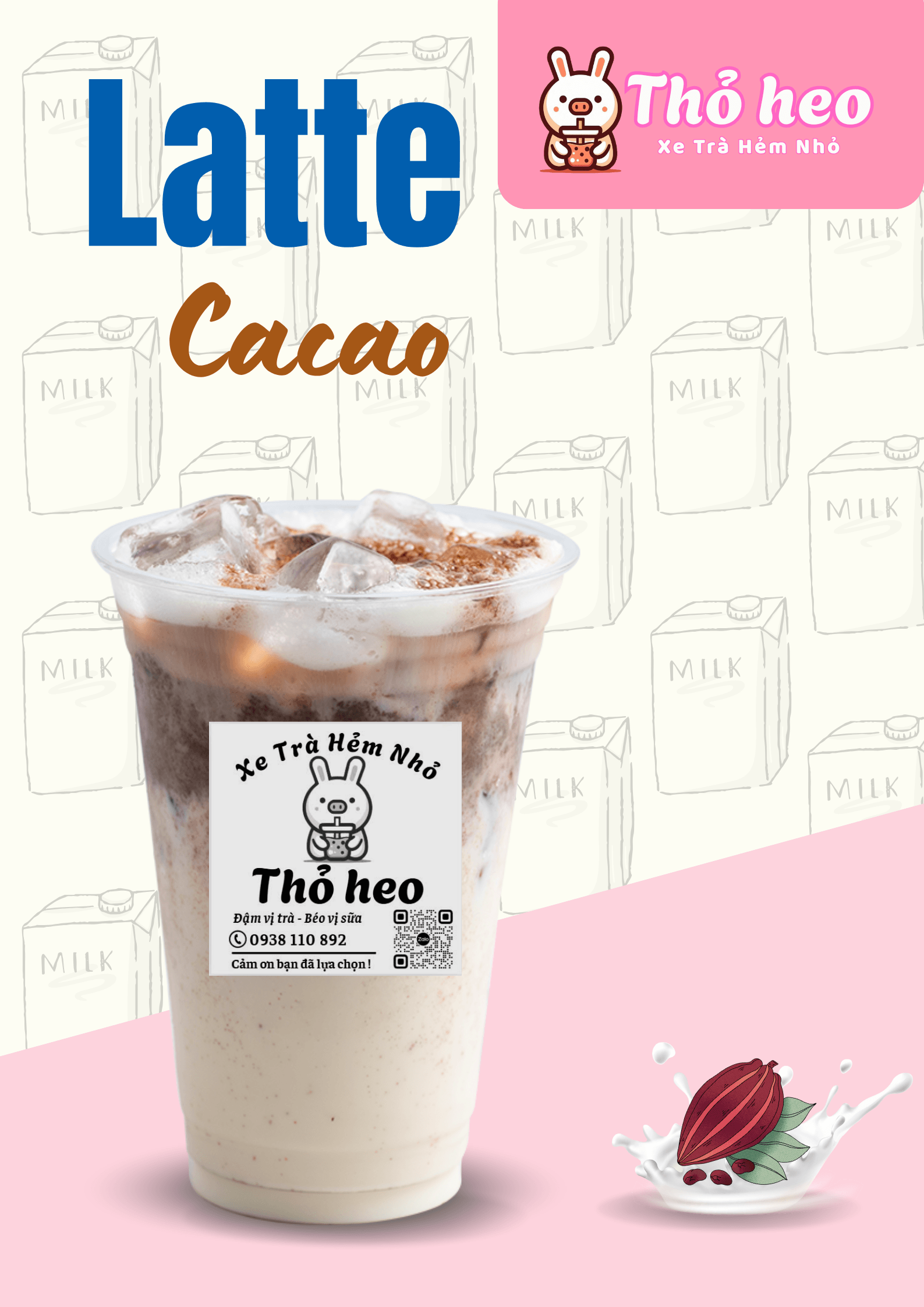 Hình ảnh Cacao latte size L 