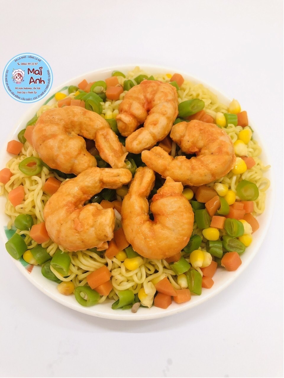 Hình ảnh Mì trộn tôm Surimi