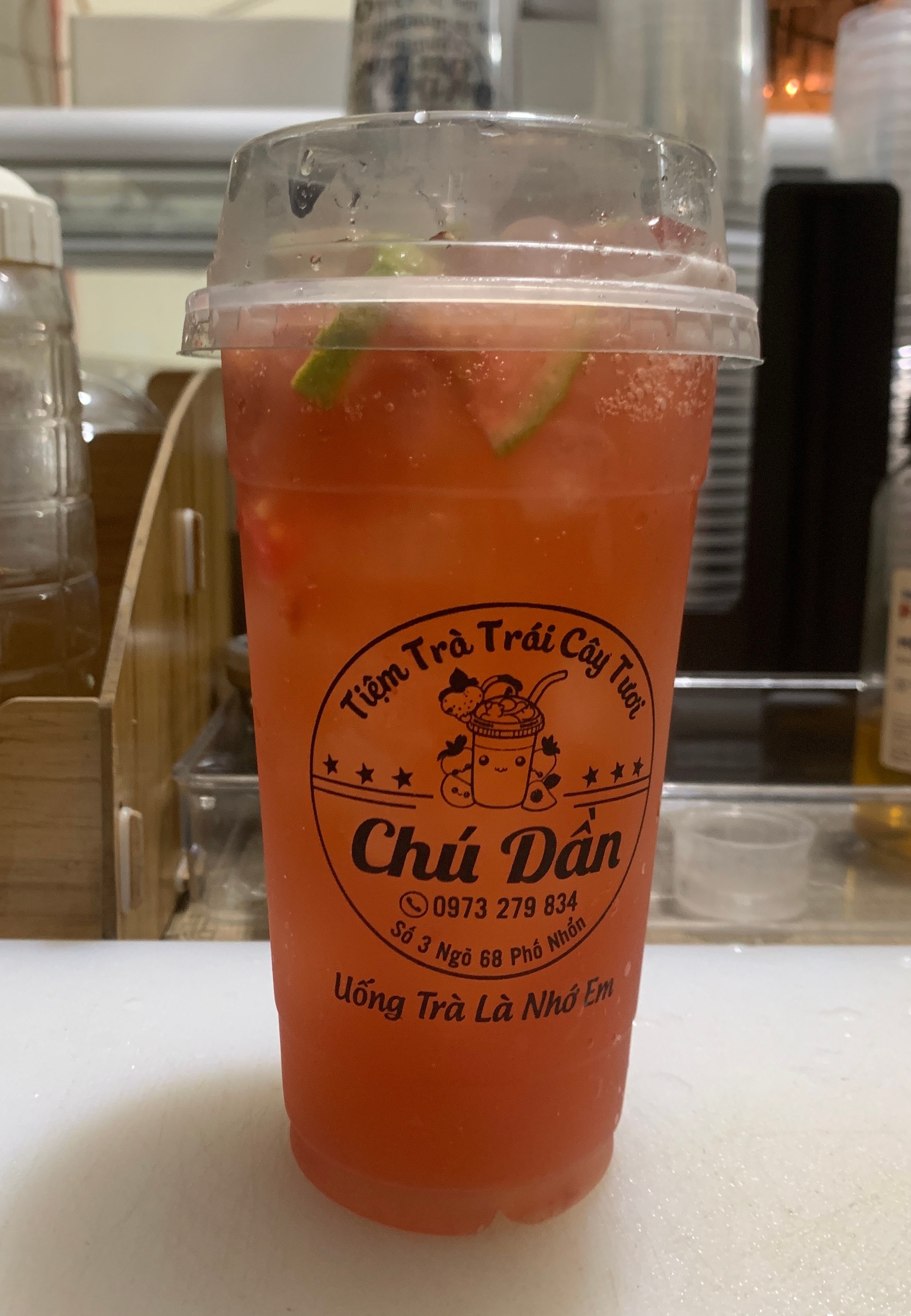 Hình ảnh Trà ổi hồng ruby SIZE lớn 700ml
