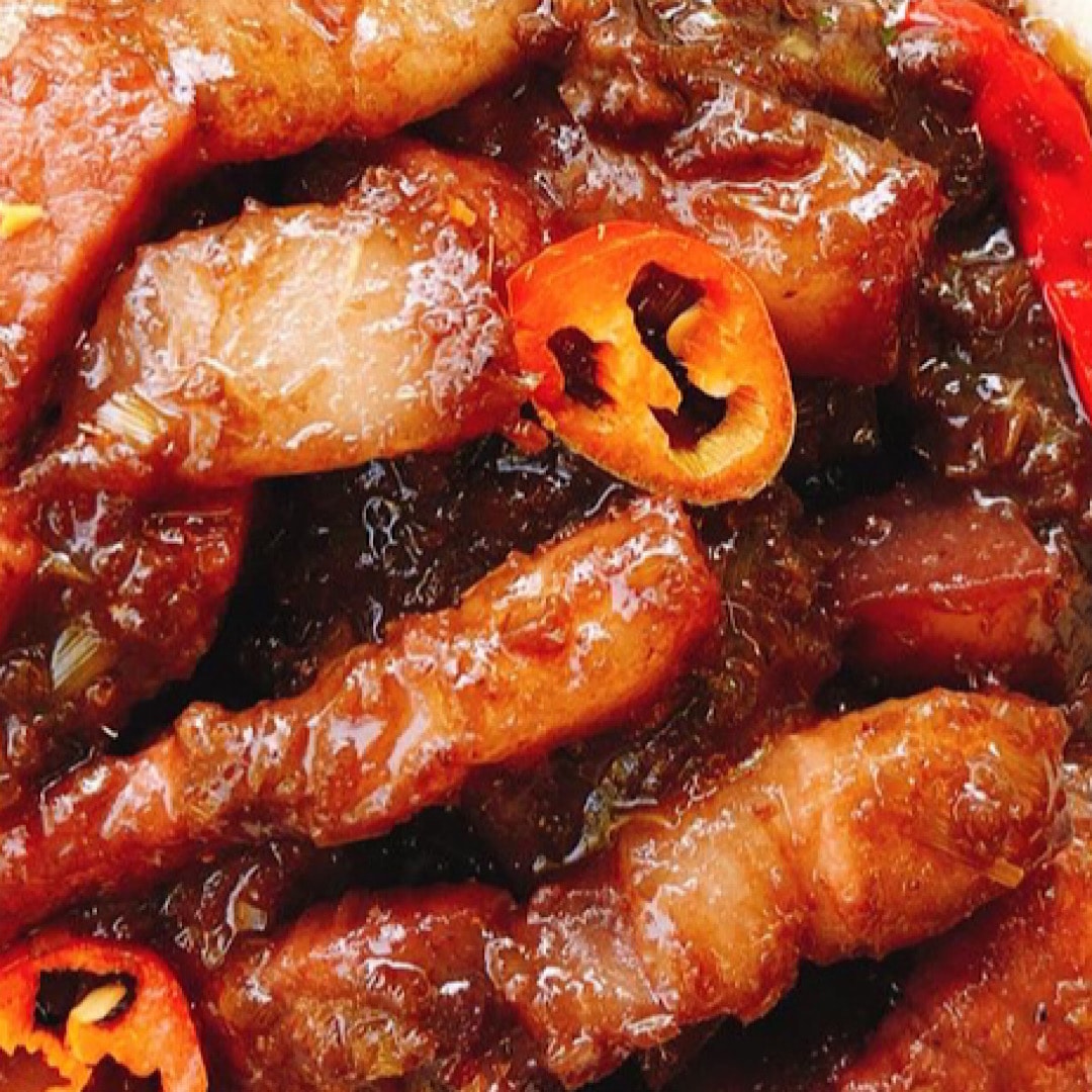 Hình ảnh Cơm thịt kho mắm ruốc