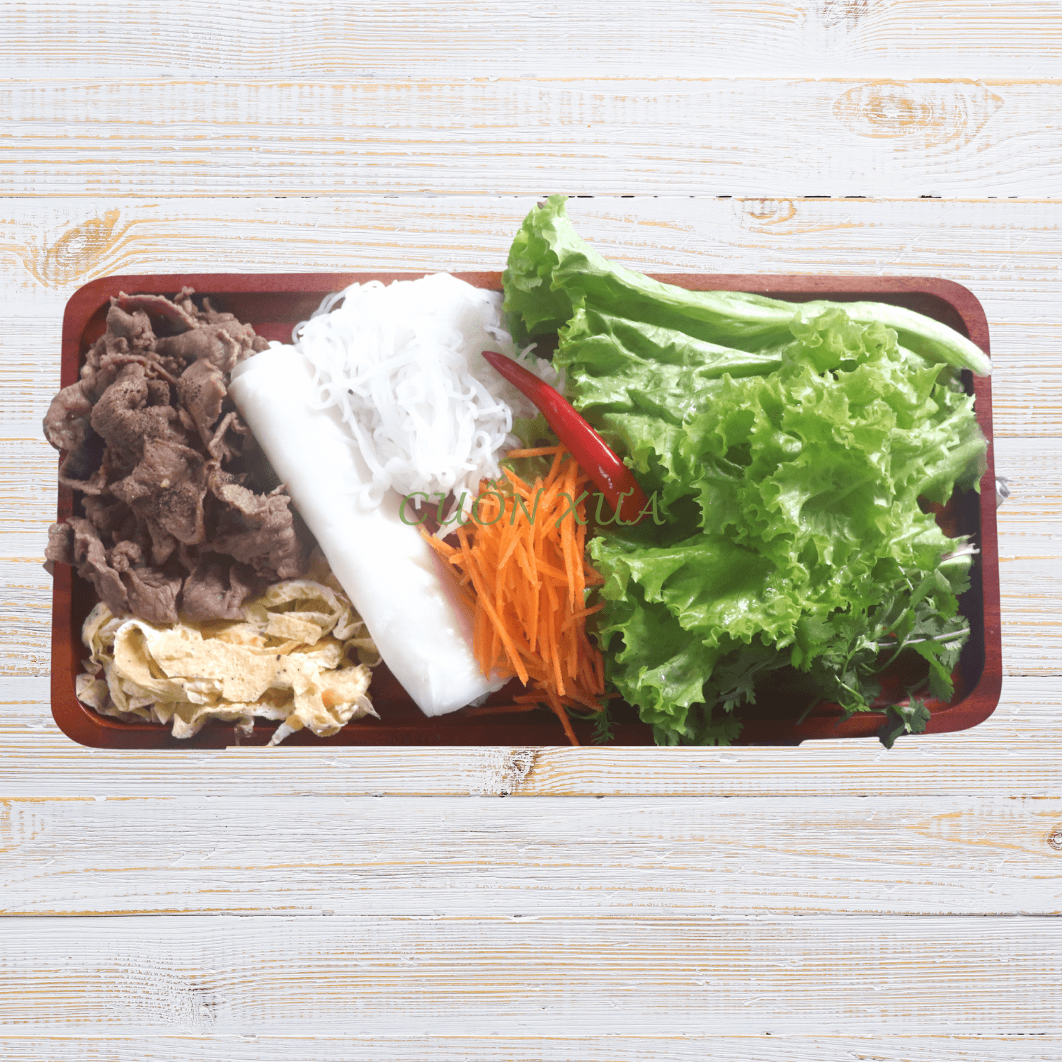 Hình ảnh Phở tự cuốn dành cho 2 người