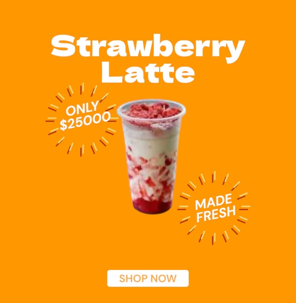 Hình ảnh Latte Dâu 