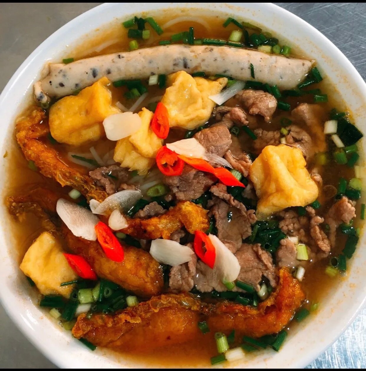 Hình ảnh Bún Cá Giò Bò Đậu
