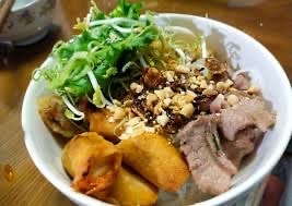 Hình ảnh Bún Thịt luộc+Chả giò, món mặn 