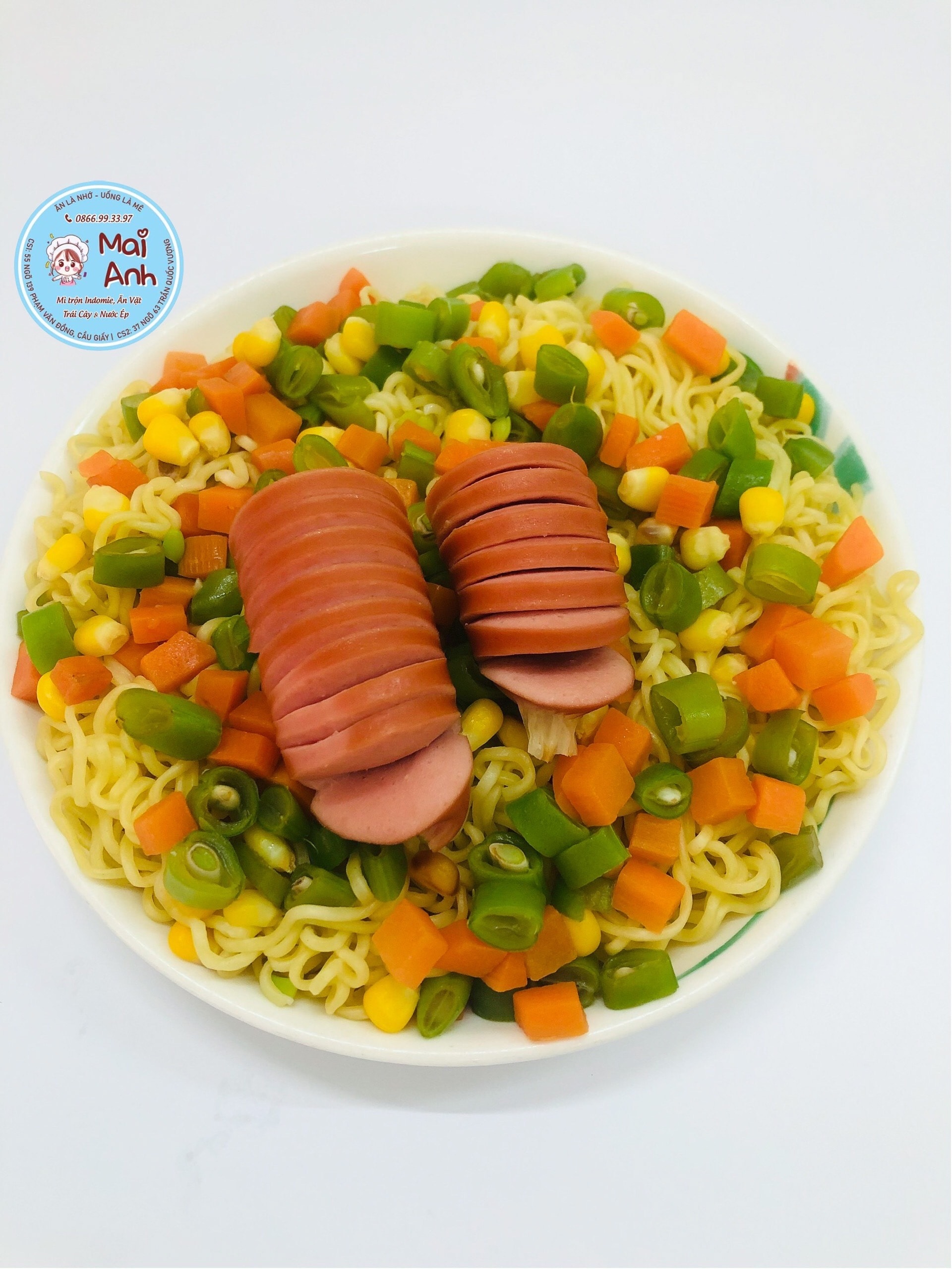 Hình ảnh Mì trộn xúc xích