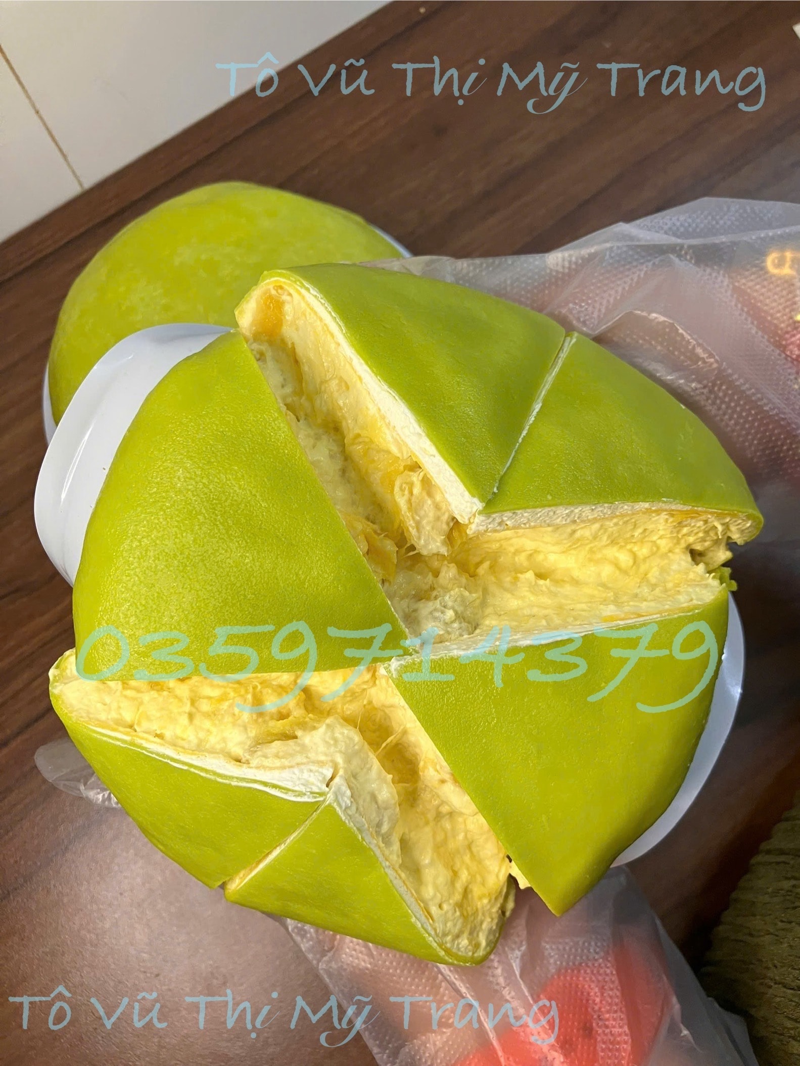 Hình ảnh Bánh sầu riêng crepe lá dứa sz 14