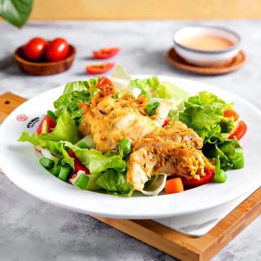 Hình ảnh Ceasar Salad Lườn Gà Nướng Calo 350