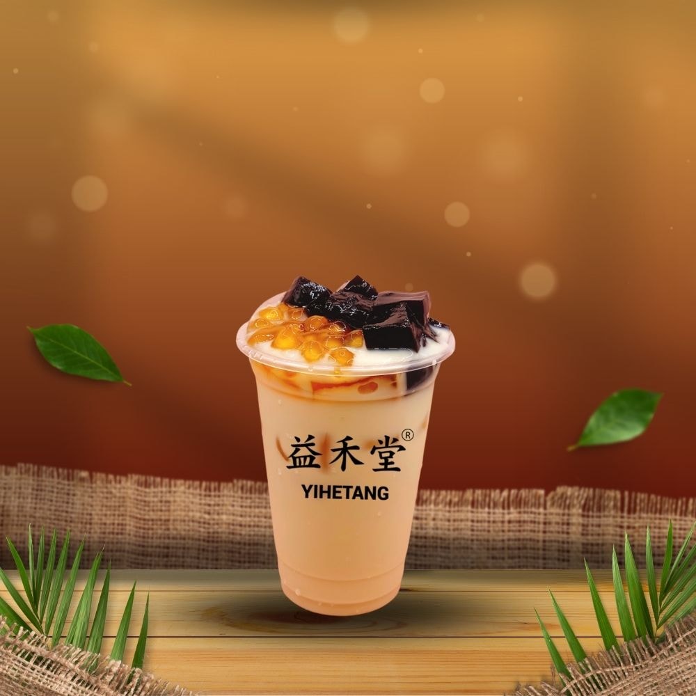 Hình ảnh Trà Ô Long Sữa Nướng Thạch Sương Sáo Yihetang