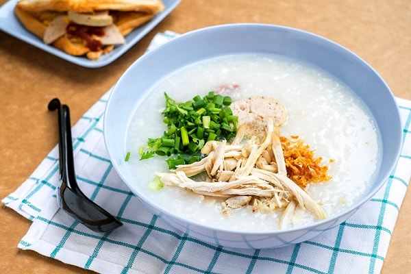 Hình ảnh Cháo thịt bằm thêm gà