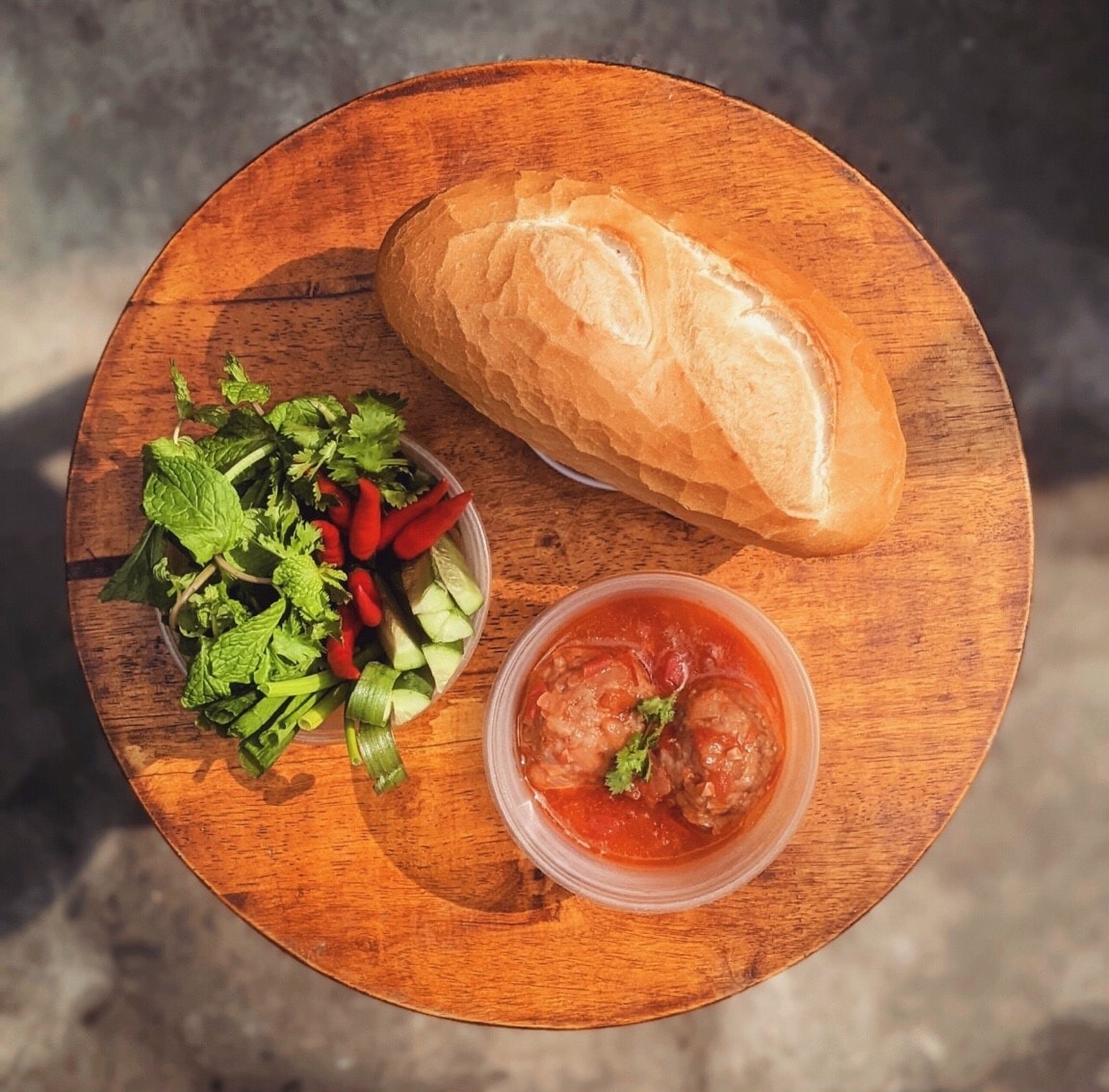 Hình ảnh COMBO Bánh Mì Xíu Mại Ngon Xĩu (2 Viên) + Sâm Bát Vii