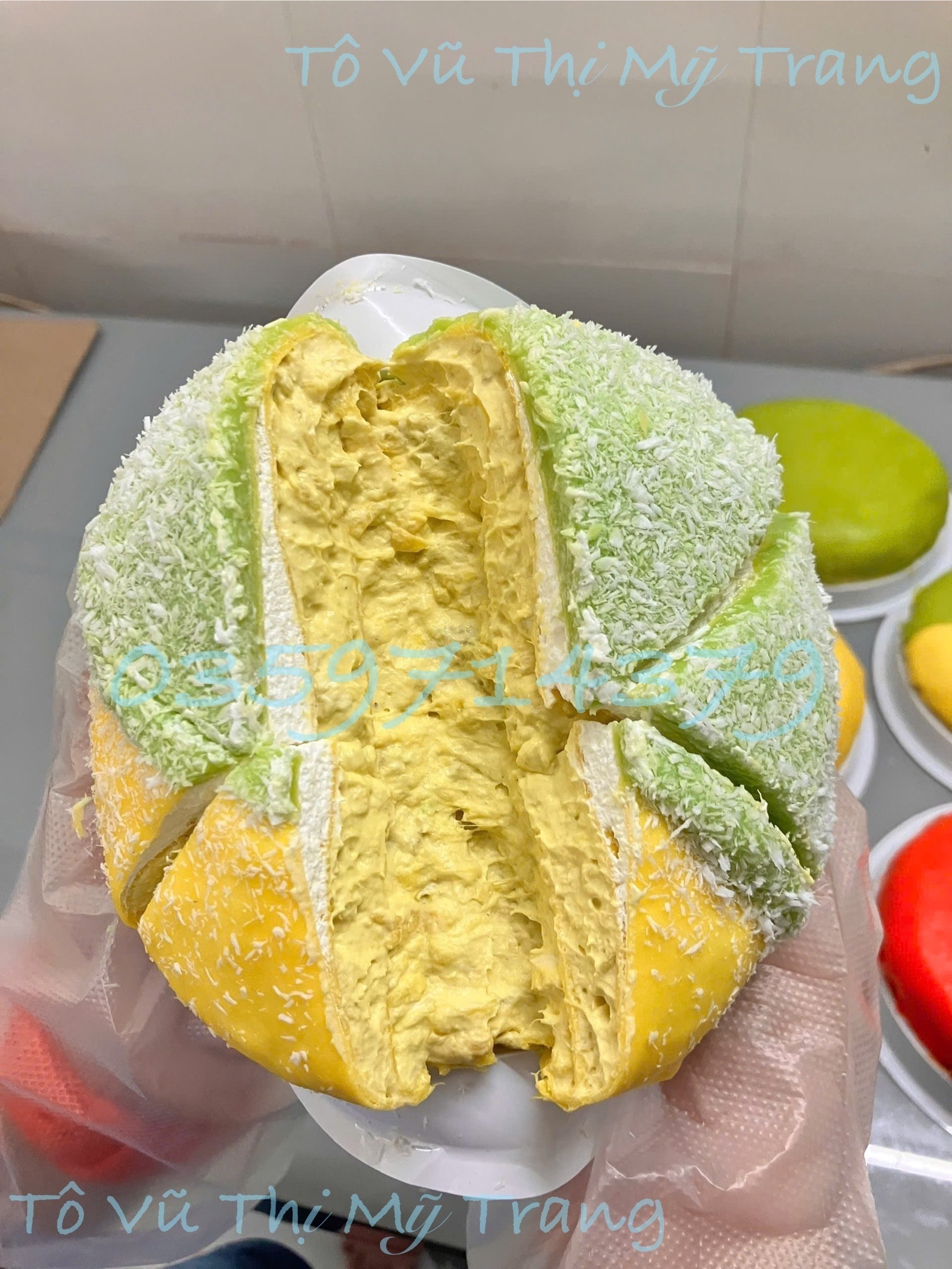 Hình ảnh Bánh sầu riêng mix phú sĩ-ngàn lớp sz 14