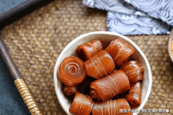 Hình ảnh Da heo cuộn chỉ hầm