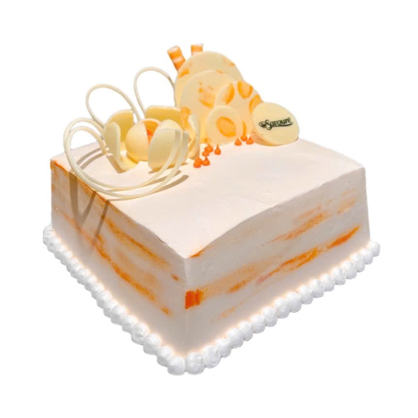 Hình ảnh Bánh Kem Cam Sữa Chua Mật Ong - Honey Orange Cake (16cm - Vuông)