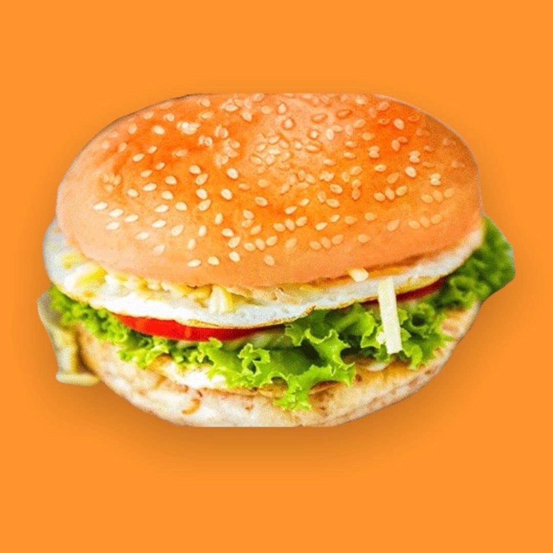 Hình ảnh Burger gà xúc xích phô mai