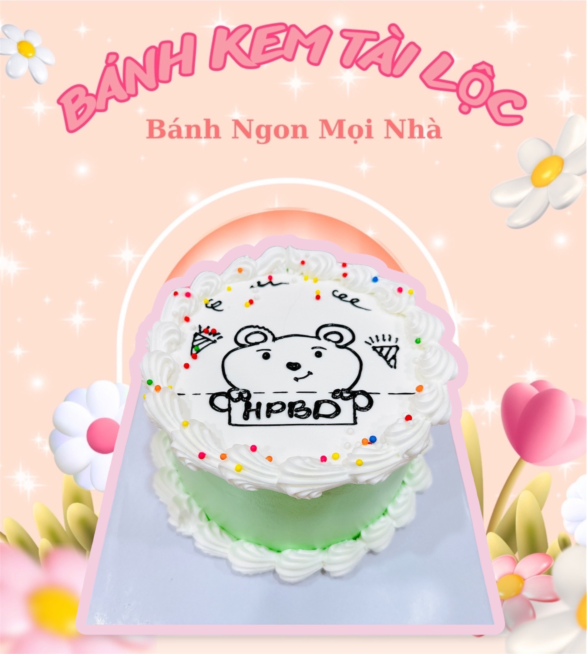 Hình ảnh BÁNH KEM GẤU HPBD