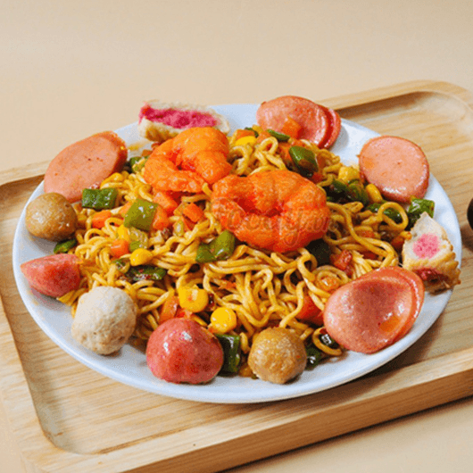 Hình ảnh Mỳ trộn indomie viên chiên 