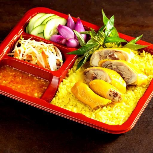 Hình ảnh Cơm Gà Đùi Xé + Coca