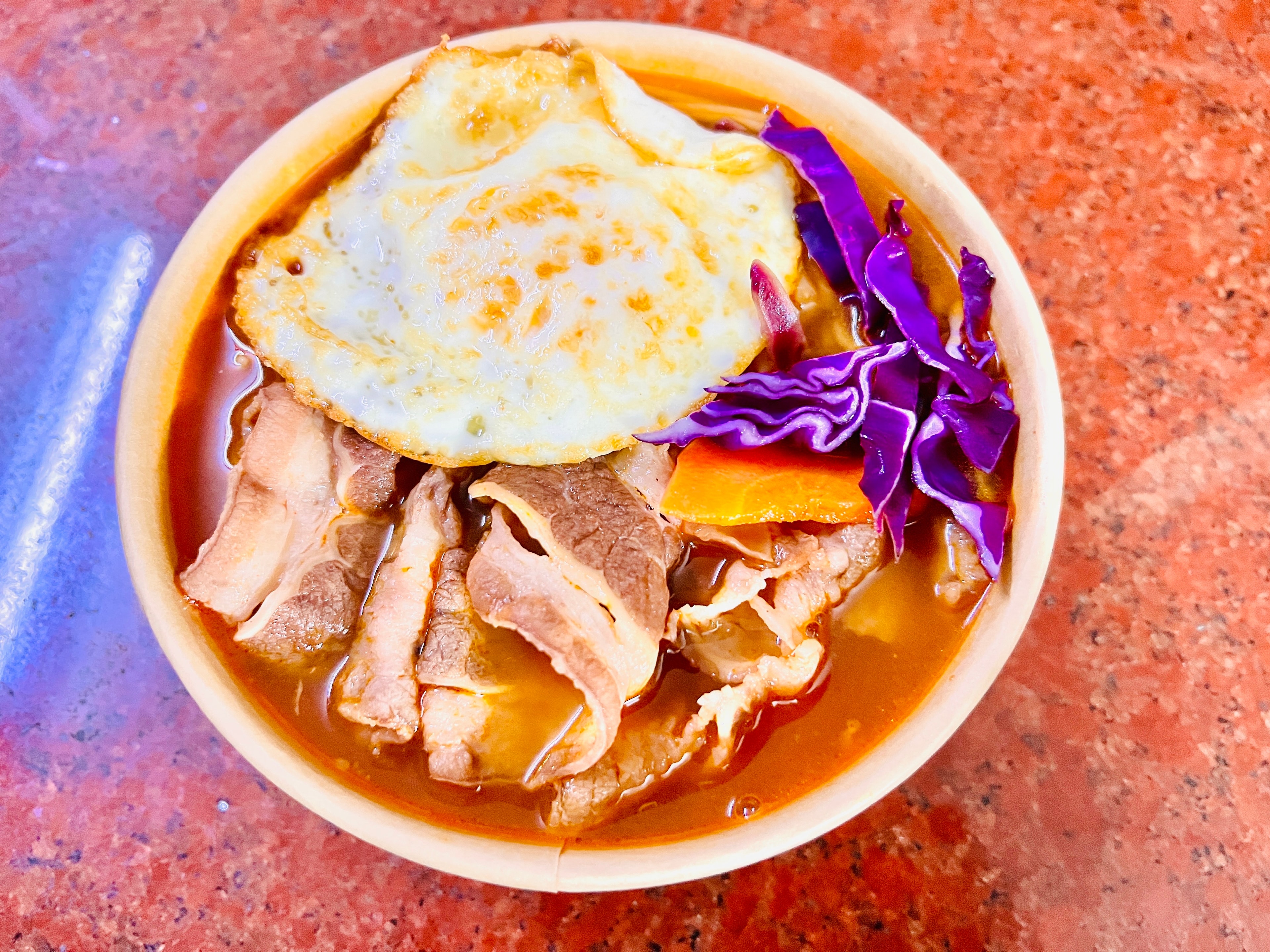 Hình ảnh Mì cay Trứng Bò Mỹ