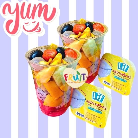 Hình ảnh COMBO 2 Ly trái cây dầm sữa chua