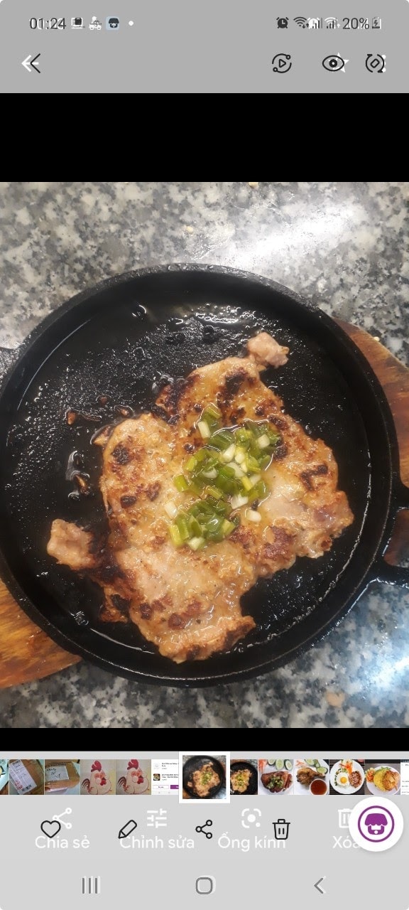 Hình ảnh Cơm sườn áp chảo