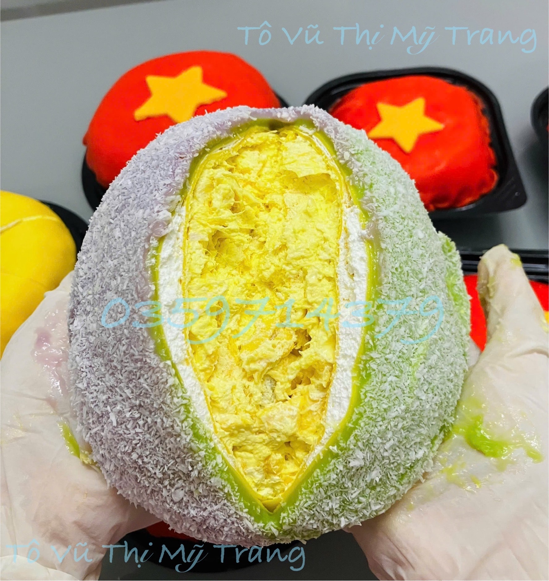 Hình ảnh Bánh mix Phú Sĩ - khoai môn size 14