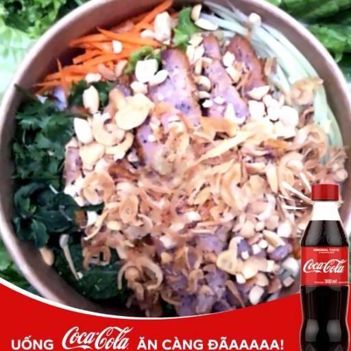 Hình ảnh Bún trộn nem nướng kèm Coca