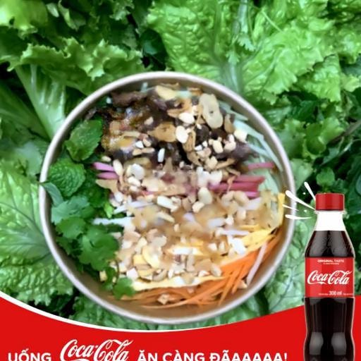 Hình ảnh Bún Trộn thập cẩm bò kèm Coca
