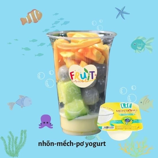 Hình ảnh Nhãn Mít Bơ Dầm Sữa Chua