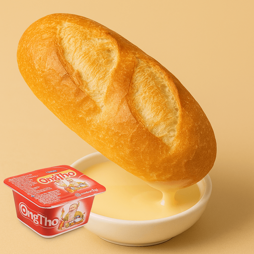 Hình ảnh Bánh mì chấm sữa